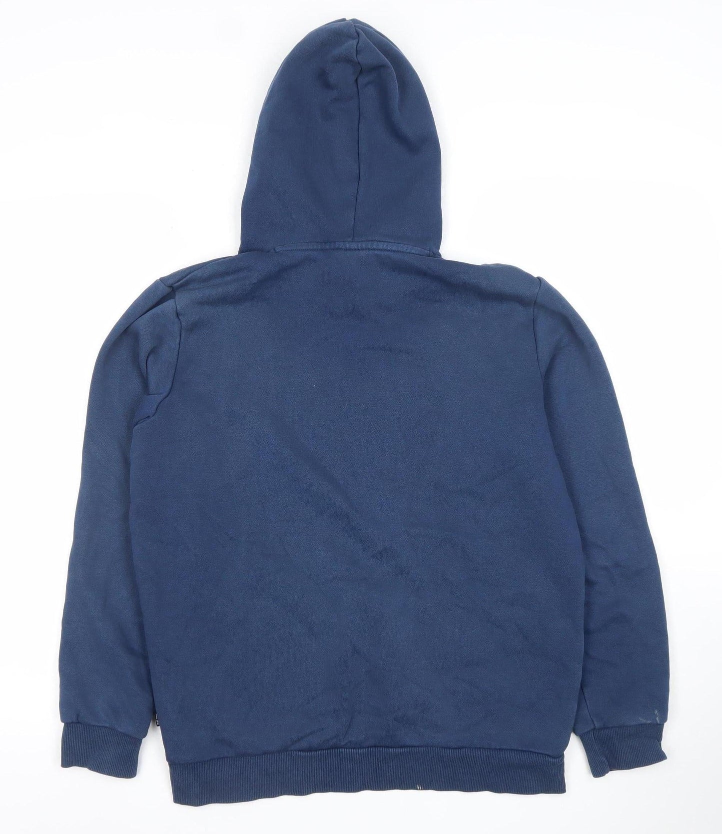 Puma Boys Navy Blue Pullover Hoodie Small Cotton Blend Sportswear