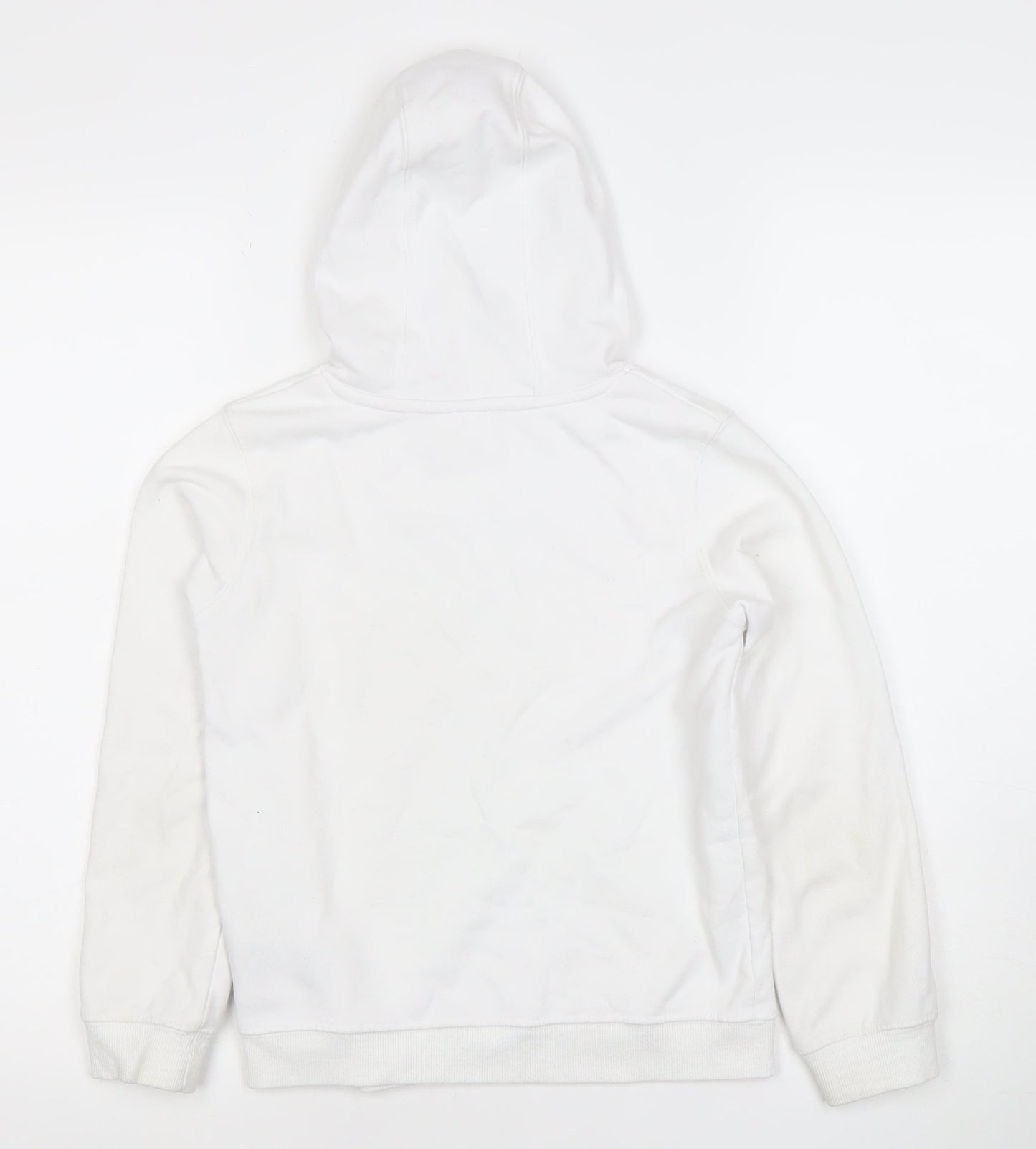 Levi's Girls White Pullover Hoodie 8 Years Fleece Logo Graphic Cotton Blend