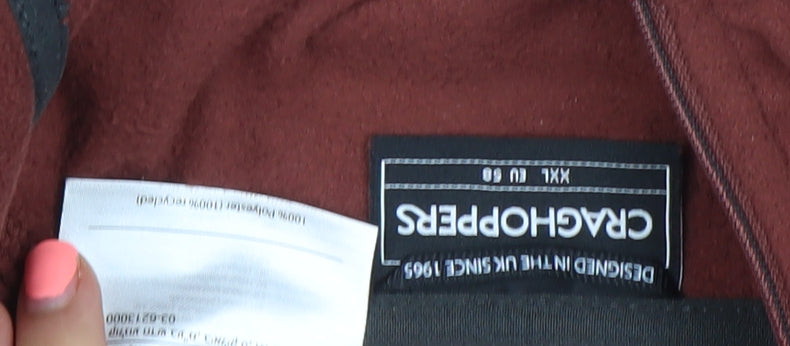 Craghoppers Men's Brown 2XL Fleece 1/4 Zip Pullover Sweatshirt