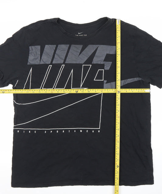 Nike Men's Black Graphic Sportswear T-Shirt Size M