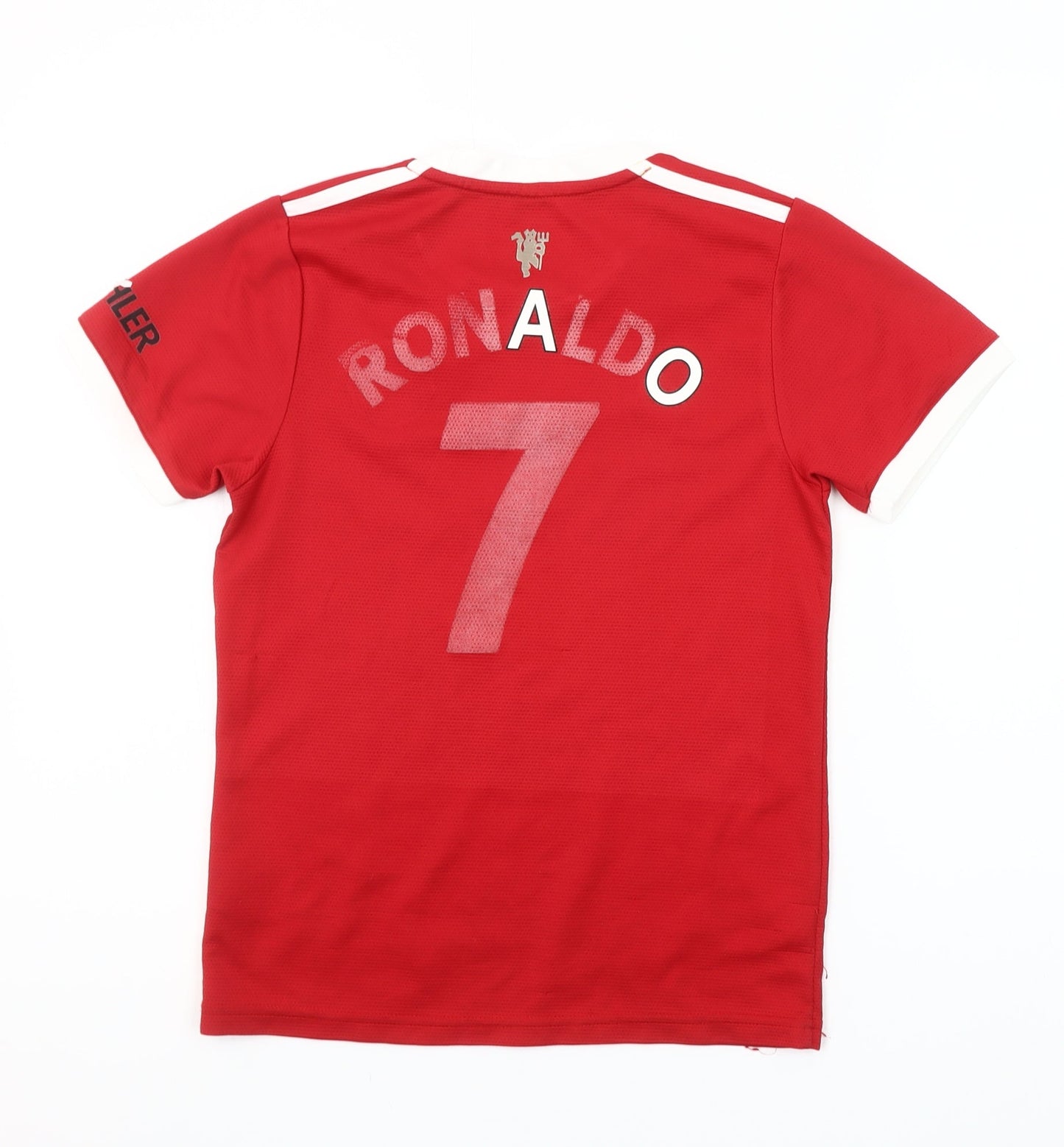 Adidas Boys Manchester United Red Football Jersey Ronaldo 7 T-Shirt Size 8 Years
