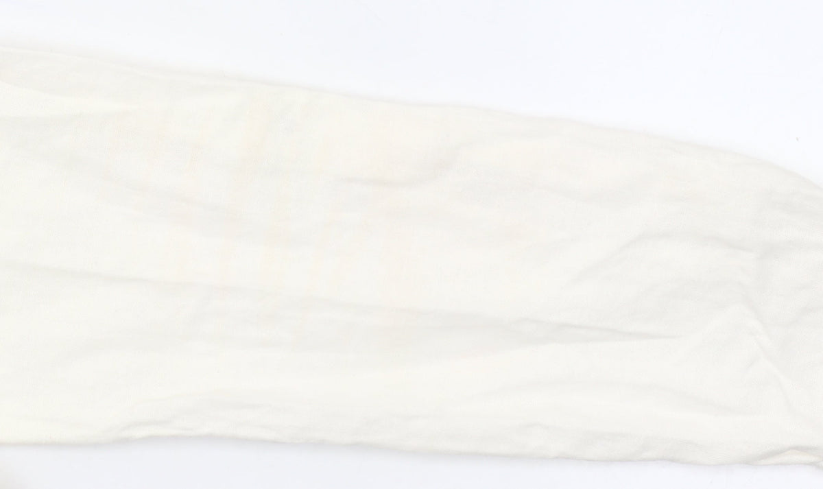 Additional view of Only Women's Ivory Linen Blend Button-Up Shirt, size S