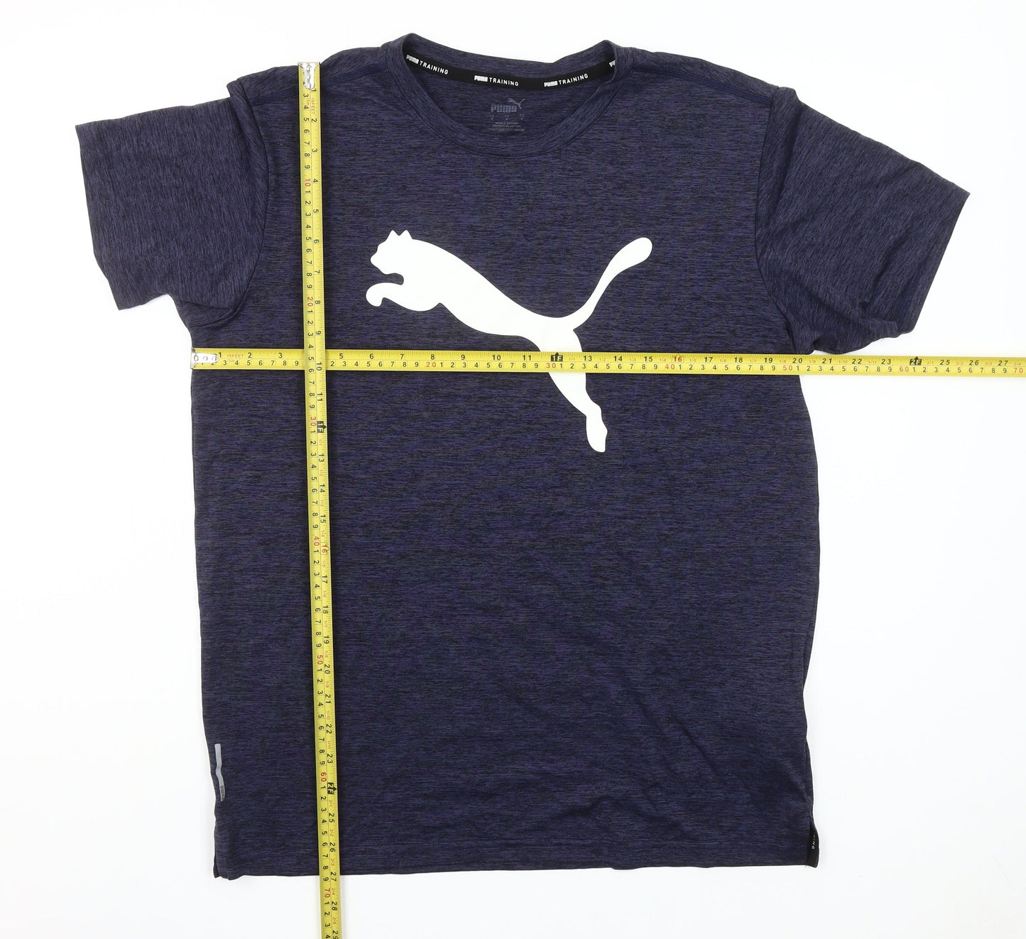 Puma Men's Navy Blue Crew Neck Training T-Shirt Size M