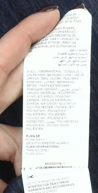 Puma Men's Navy Blue Crew Neck Training T-Shirt Size M