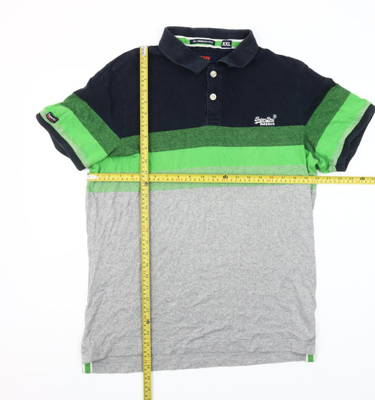 Superdry Men’s Multicoloured 2XL Classic Jersey Polo Shirt