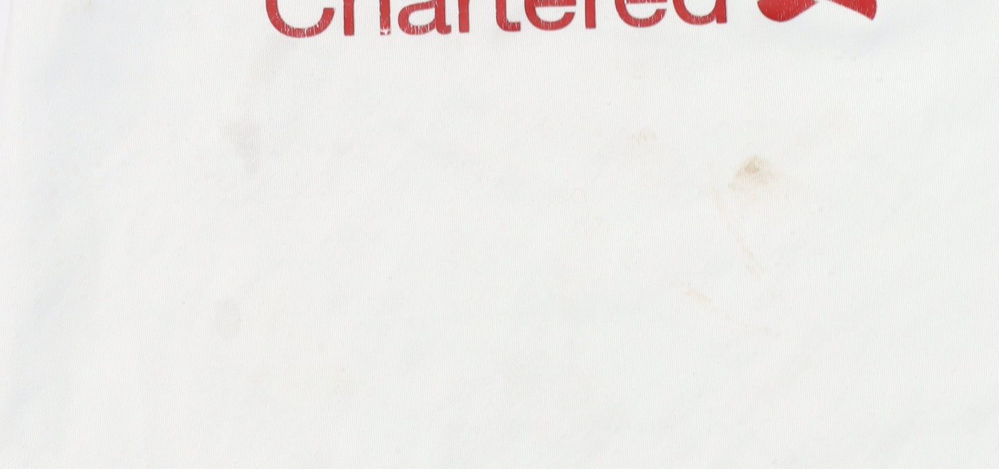 New Balance Boys White Liverpool FC Short Sleeve Football T-Shirt 4-5 Years