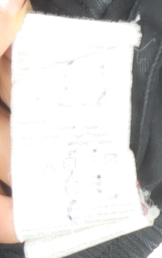 Jack & Jones Men's Black Bomber Jacket Medium Stand-Up Collar Cotton Blend