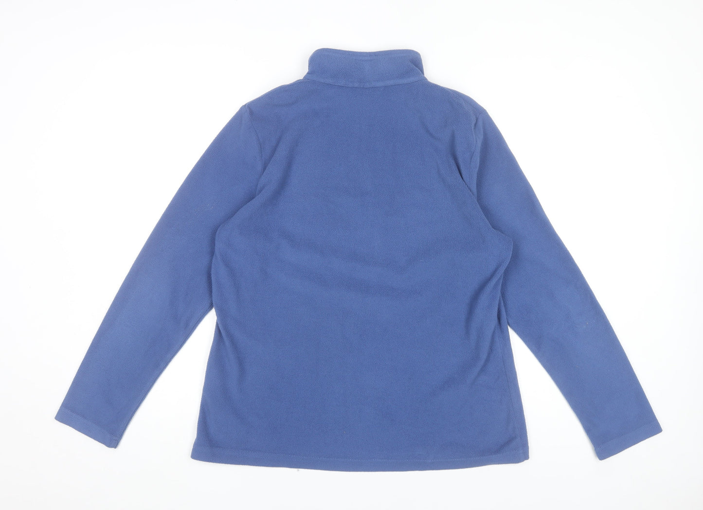 Regatta Great Outdoors Blue Fleece 1/4 Zip Pullover Sweatshirt UK 14