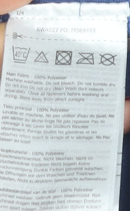 Regatta Great Outdoors Blue Fleece 1/4 Zip Pullover Sweatshirt UK 14