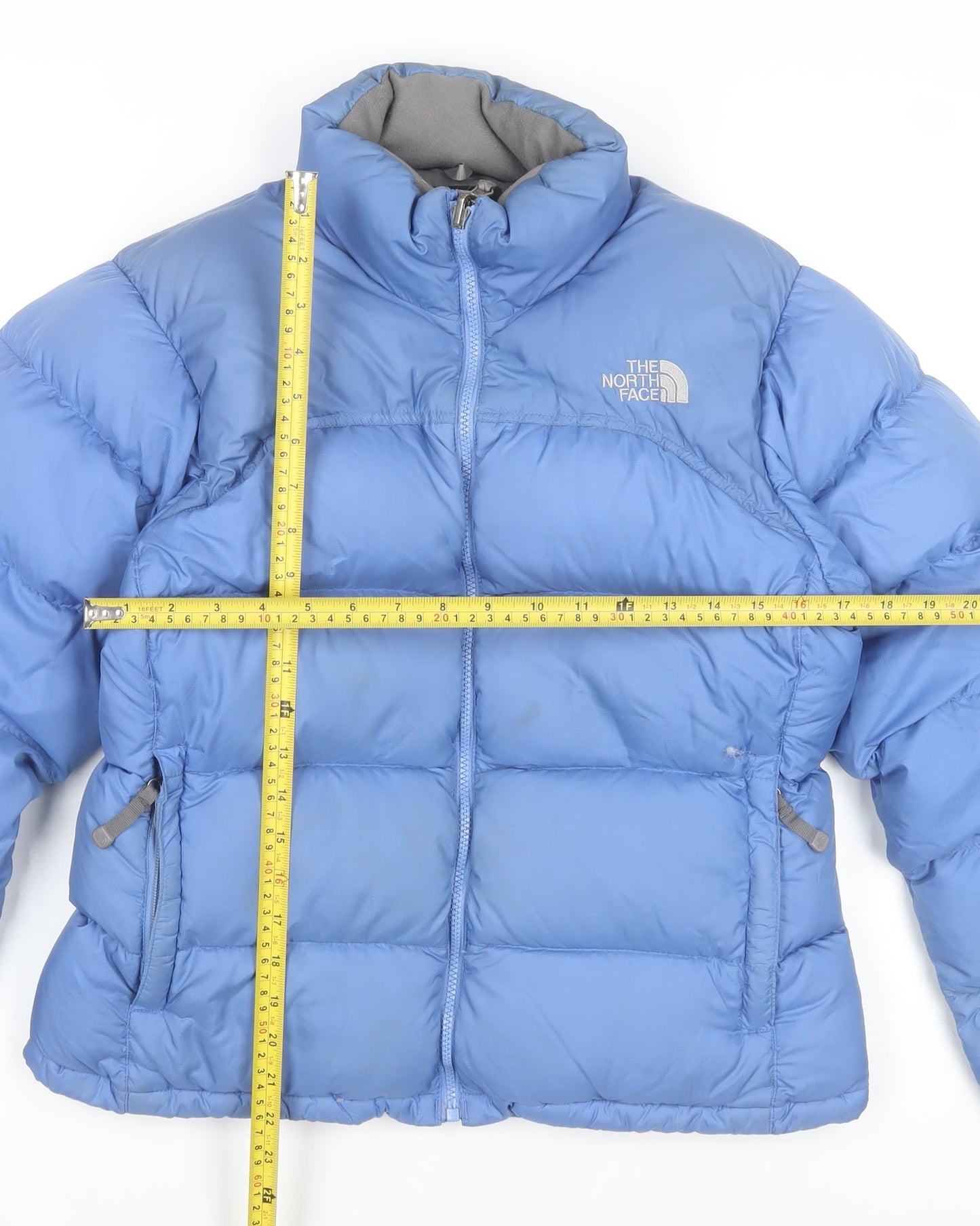 The North Face Women’s Blue Puffer Jacket M Down Insulated Winter Coat