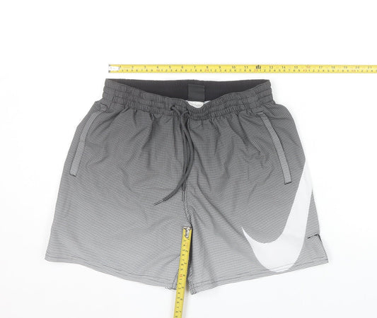 Nike Men's Grey Athletic Shorts M Quick Dry Training Activewear
