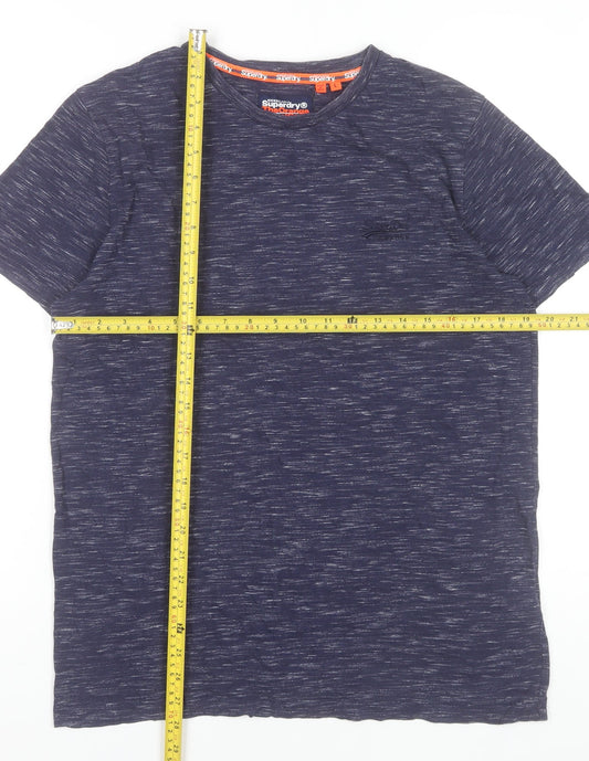 Superdry Men’s Blue Crew Neck Short Sleeve T-Shirt Size L