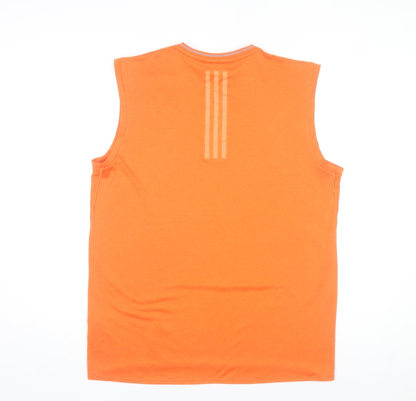 Adidas Men’s Orange Climacool Sleeveless Running Tank Top Size L