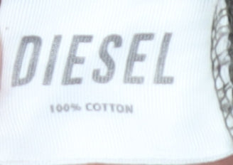 Diesel Men's Brown Long Sleeve Cotton Crew Neck T-Shirt Size M