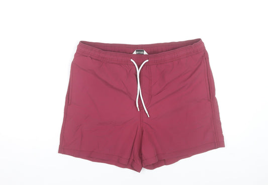 Jack & Jones Men's Burgundy Medium Swim Shorts 100% Nylon
