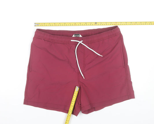 Jack & Jones Men's Burgundy Medium Swim Shorts 100% Nylon