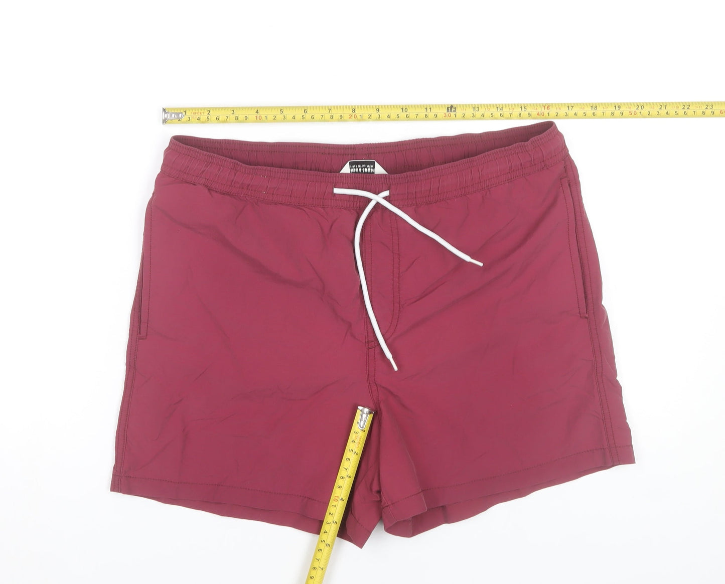 Jack & Jones Men's Burgundy Medium Swim Shorts 100% Nylon
