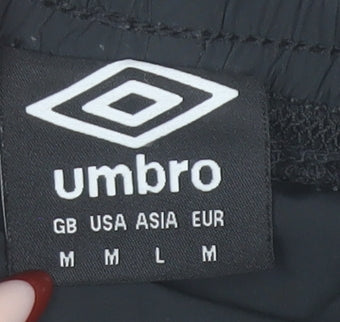 Umbro Men's Black M Athletic Shorts Lightweight Breathable Gym & Training