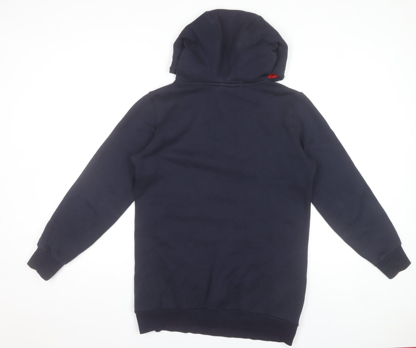 Adidas Women's Black Hoodie Size 12 Pullover Logo Cotton Blend