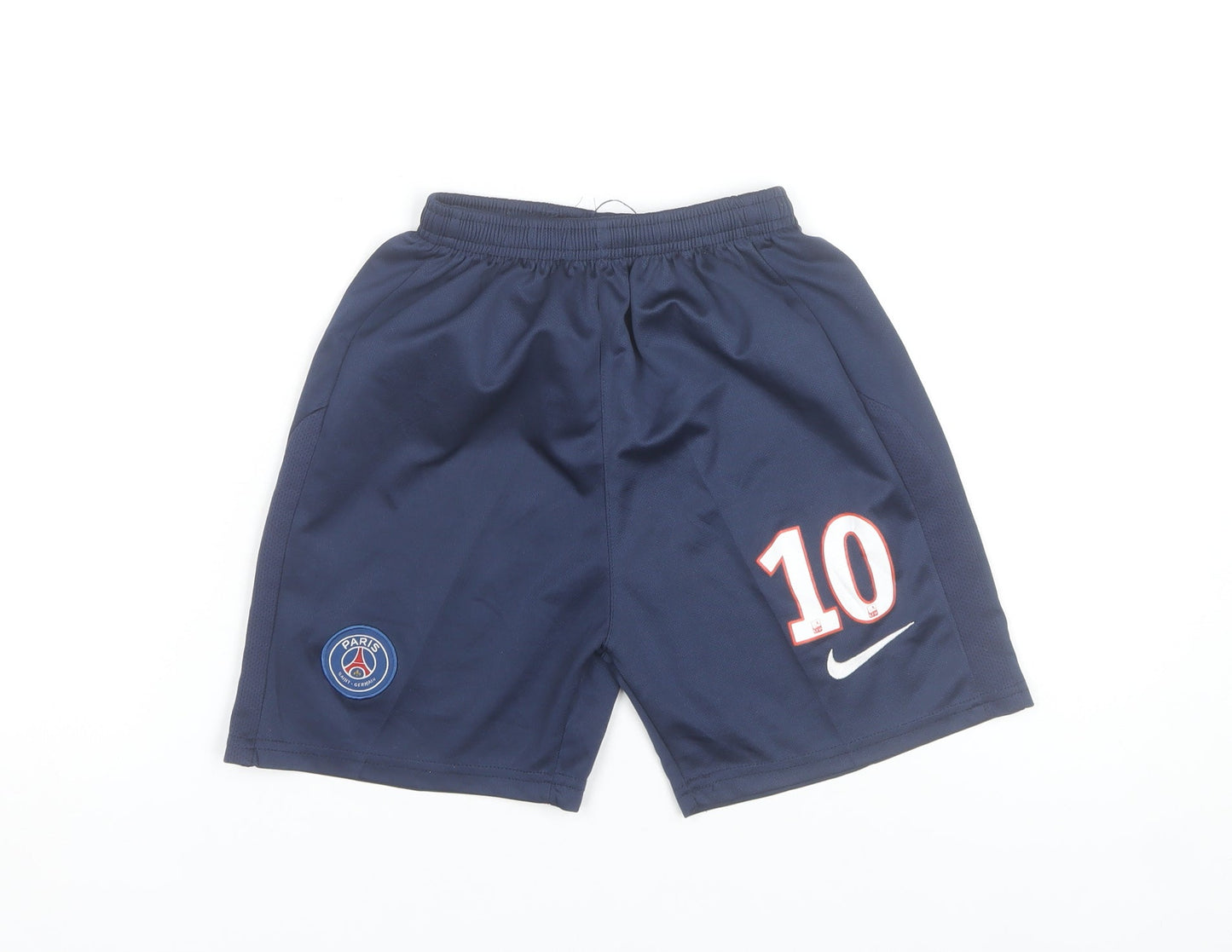 Nike Boys Blue PSG Football Shorts 6 Years Athletic Mesh Lightweight