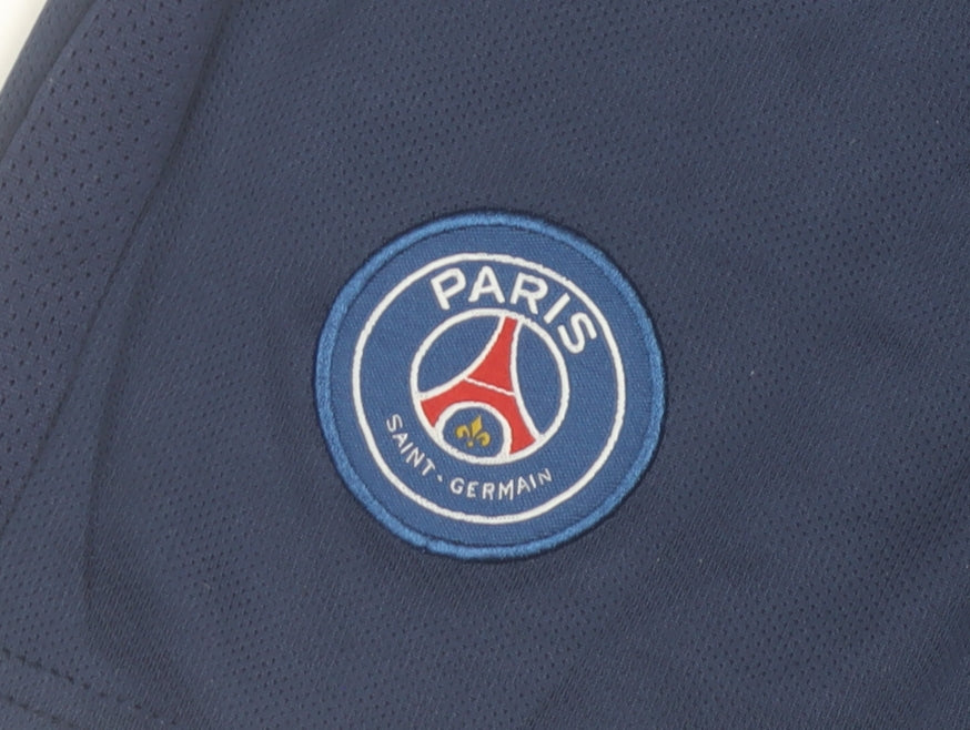 Nike Boys Blue PSG Football Shorts 6 Years Athletic Mesh Lightweight