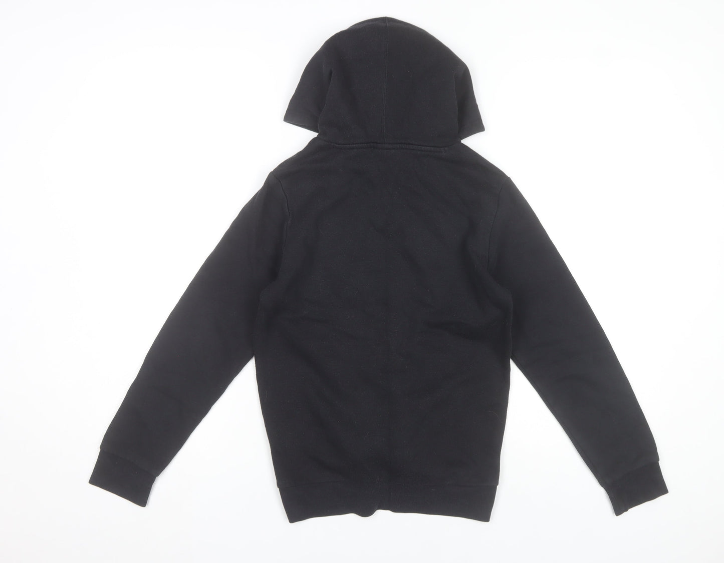 Champion Boys Black Pullover Hoodie 11-12 Years Cotton Blend Logo