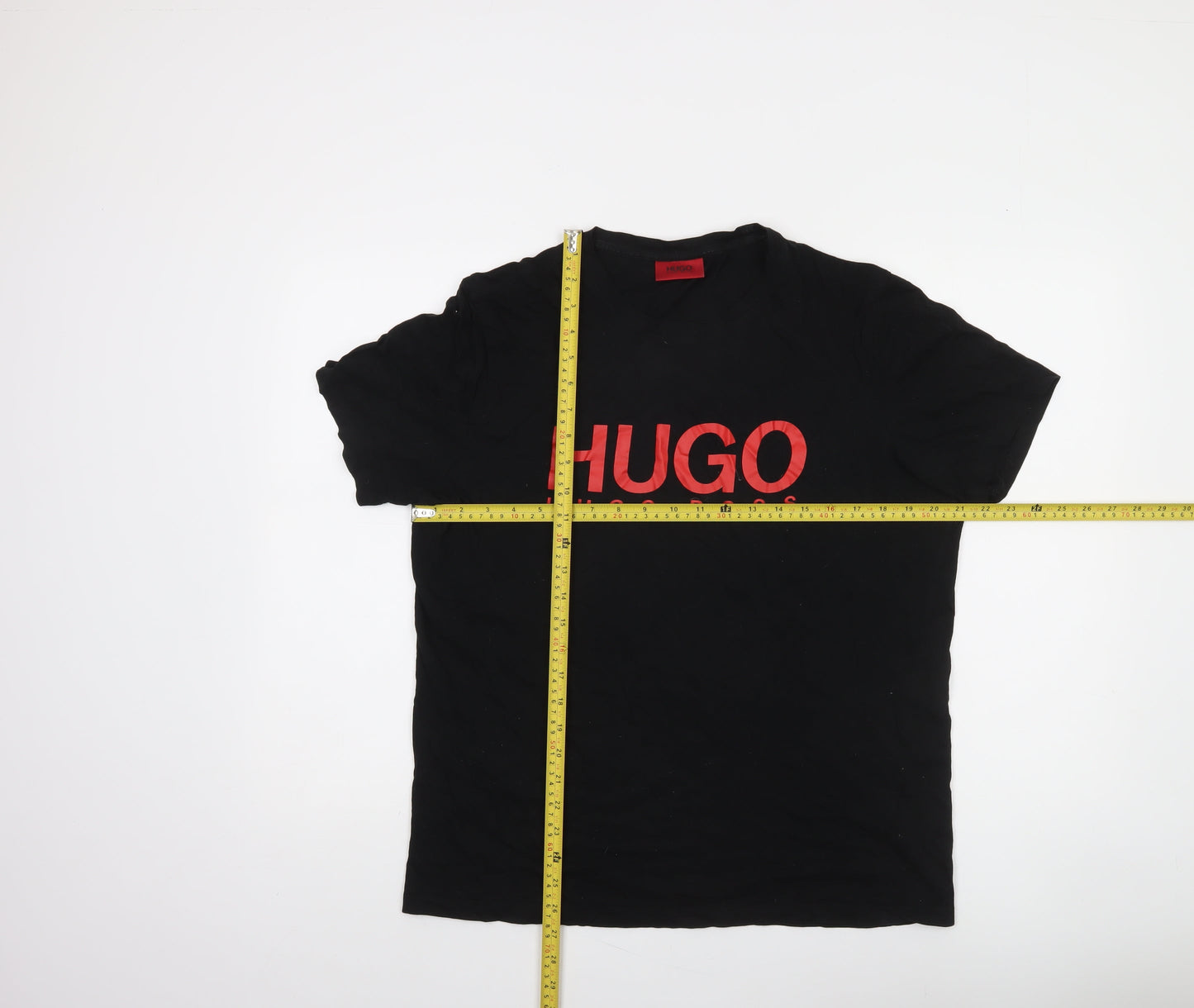 Hugo Boss Men's Black Logo Cotton T-Shirt Size L