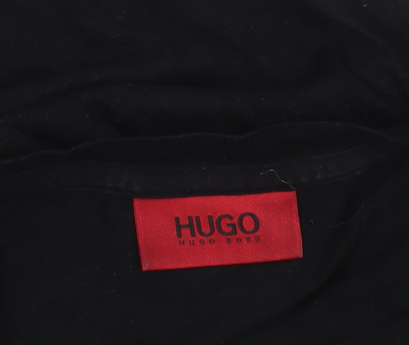 Hugo Boss Men's Black Logo Cotton T-Shirt Size L