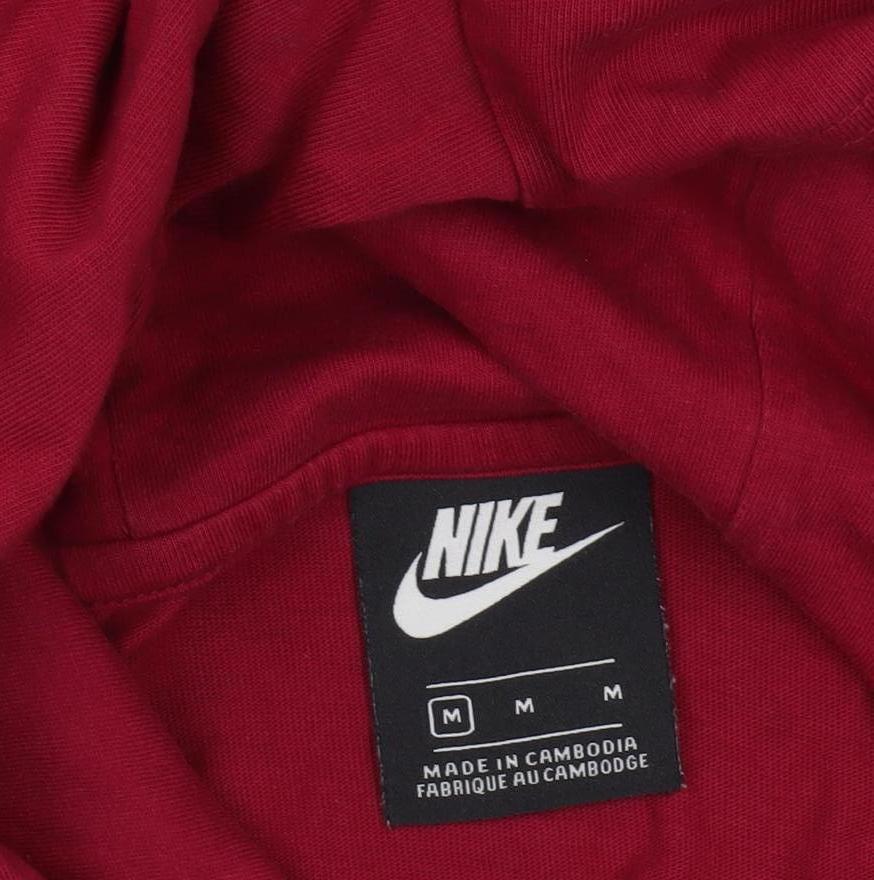 Nike Men's Red Barça Pullover Hoodie Size M Football Graphic