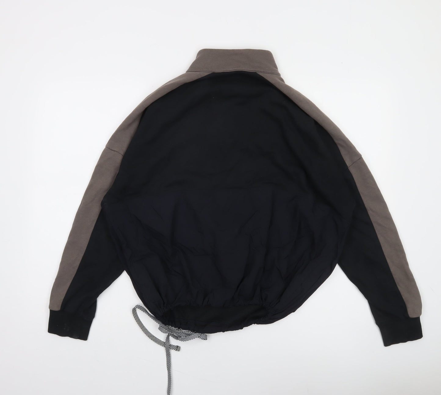 Under Armour Women's Black & Grey 1/2 Zip Loose Fit Sweatshirt M