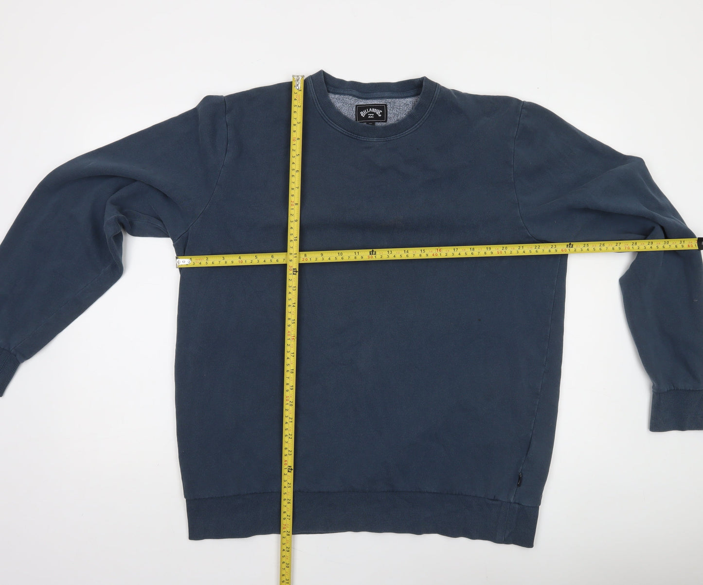 Billabong Men's Blue 2XL Pullover Crew Neck Fleece Sweatshirt