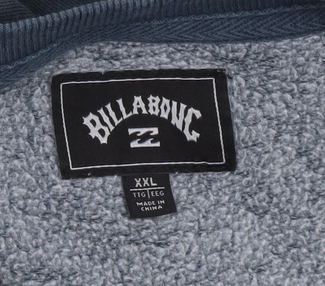 Billabong Men's Blue 2XL Pullover Crew Neck Fleece Sweatshirt