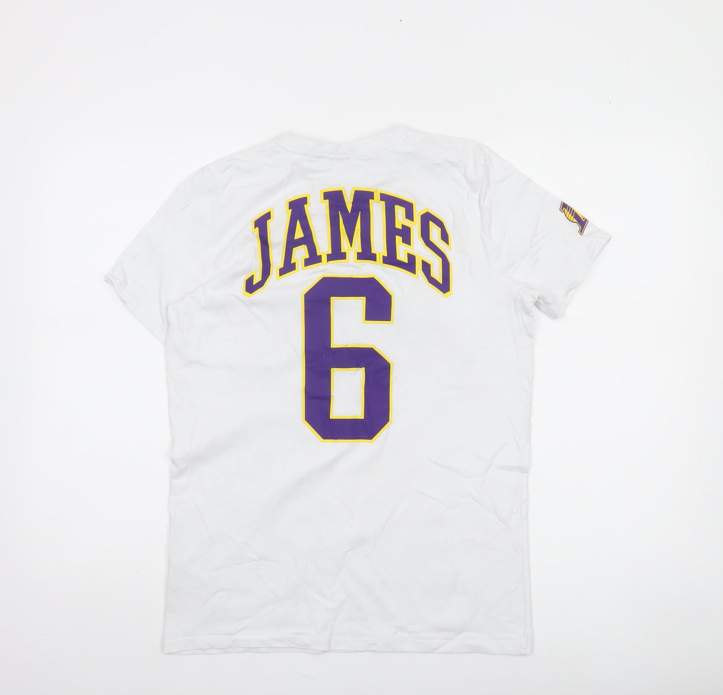 NBA Boys White Los Angeles Lakers LeBron James 13-14 Years T-Shirt