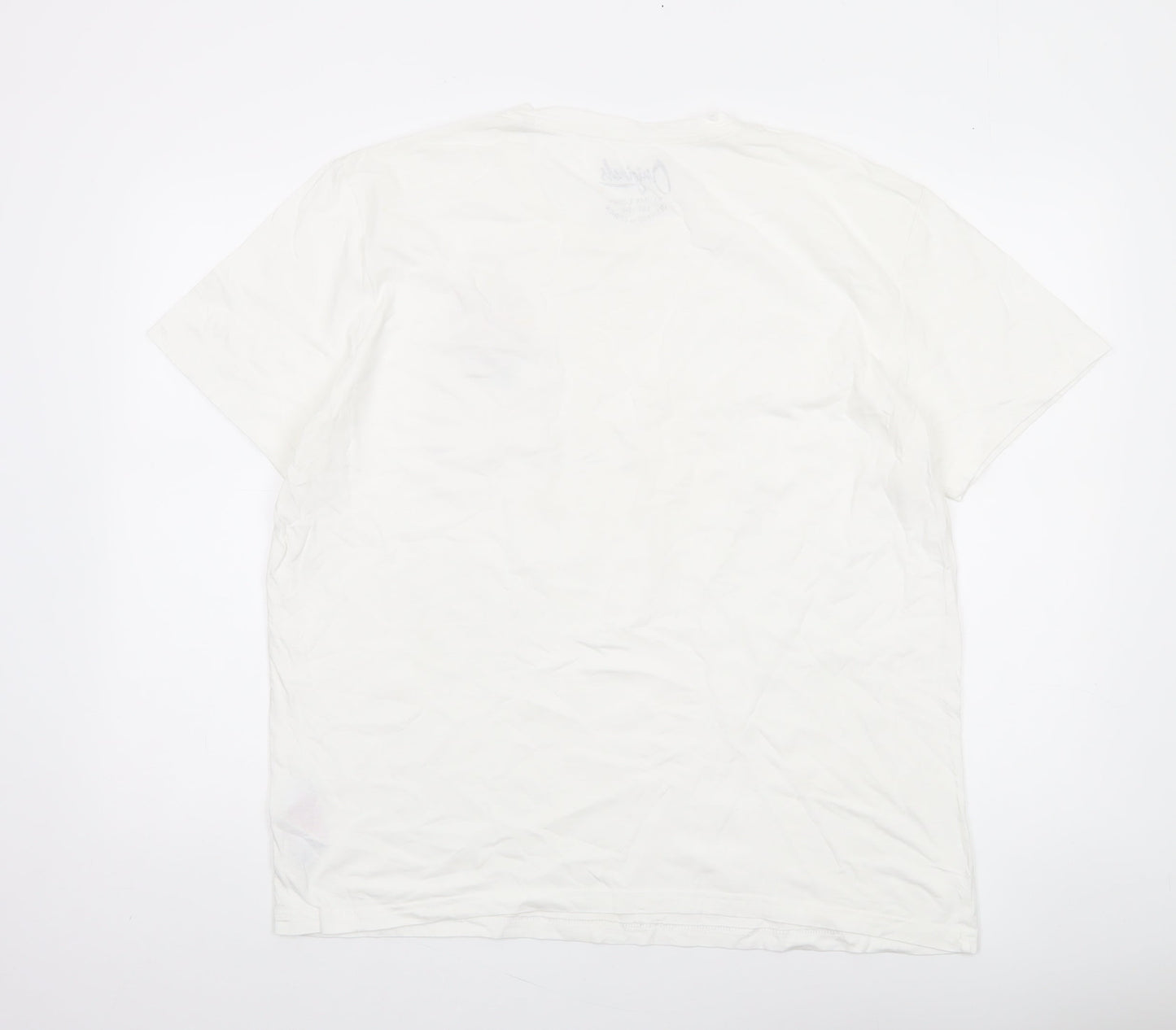 Jack & Jones Men's White XL Christmas Funny Homer Simpson T-Shirt