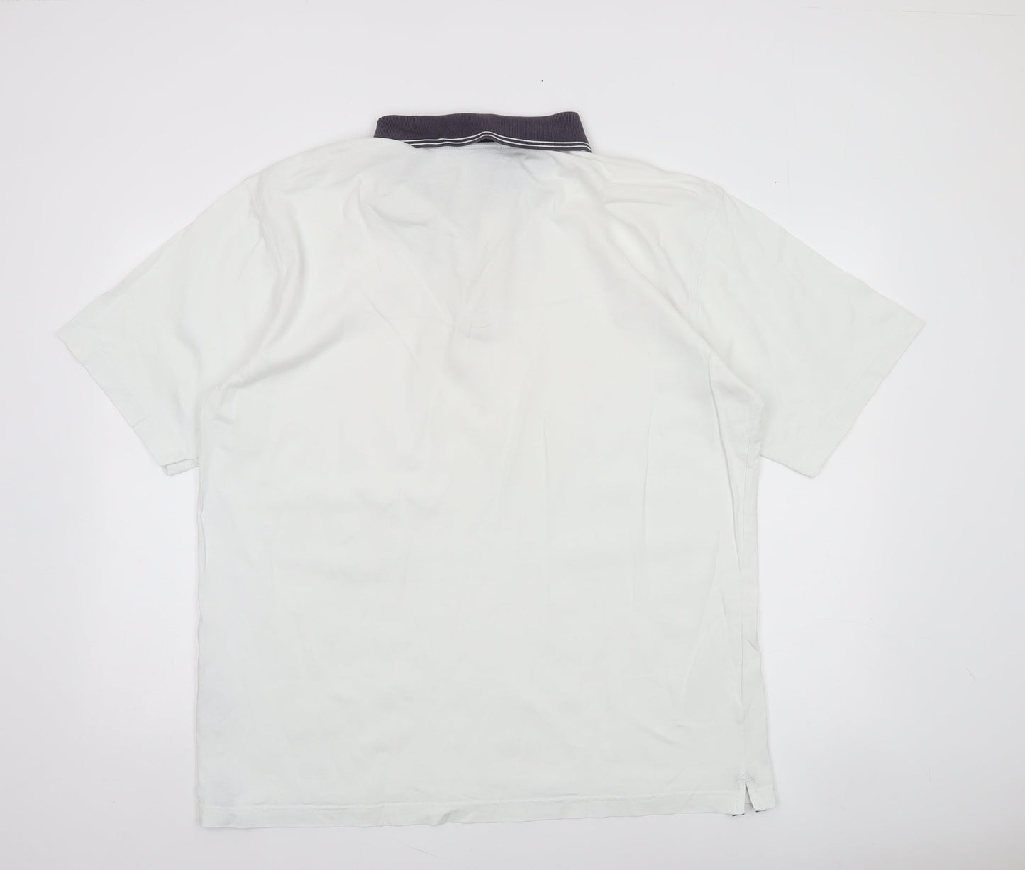 Nike Men's White 100% Cotton Vintage Polo Shirt Size L