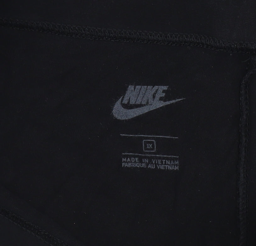 Nike Womens Black Logo Print Stretch Leggings L