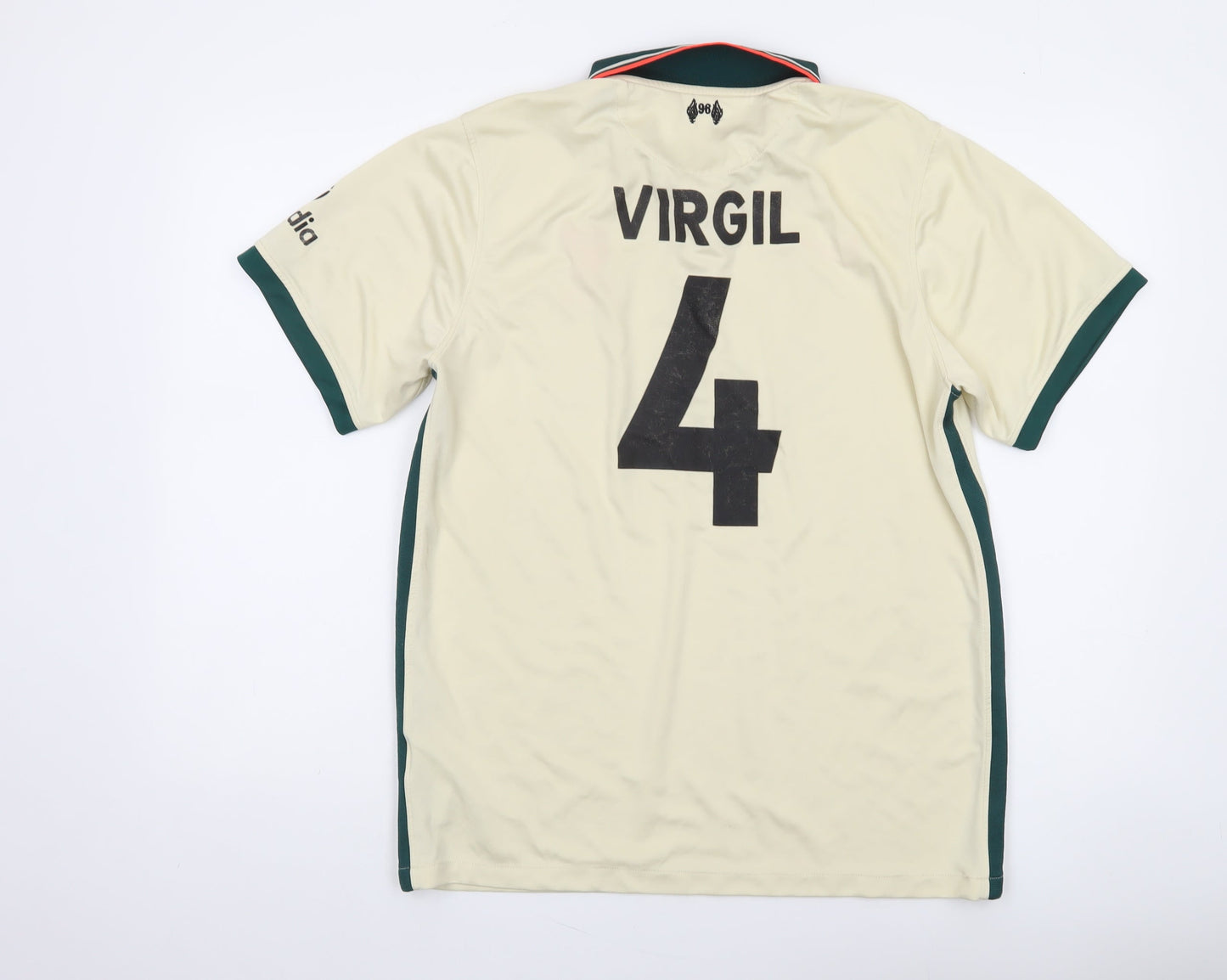 Nike Men's Beige Liverpool FC Dri-FIT Polo Shirt Size S