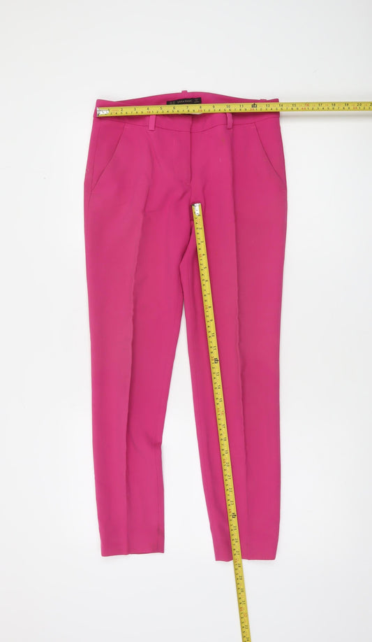 Zara Basic Women's Pink Tapered Slim Fit Trousers XS