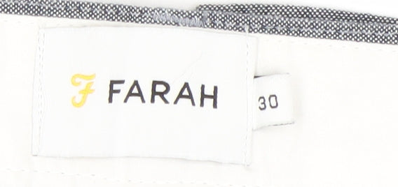 Farah Women Blue Cotton Blend Chino Shorts Size 30
