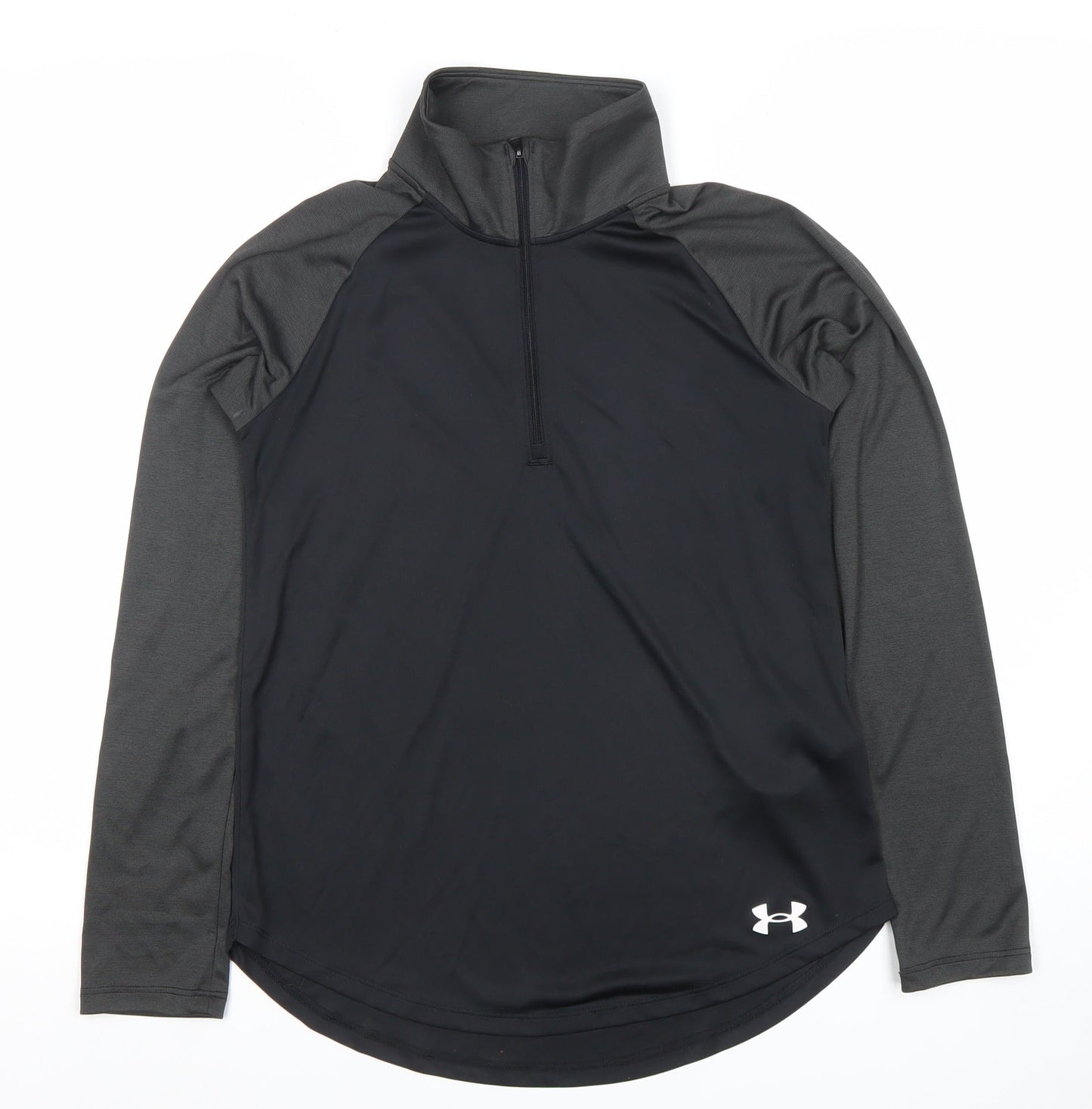 Under Armour Women's Black HeatGear 1/4 Zip Long Sleeve Top XL
