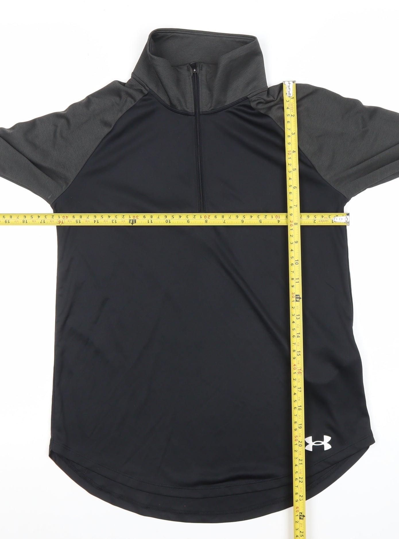 Under Armour Women's Black HeatGear 1/4 Zip Long Sleeve Top XL