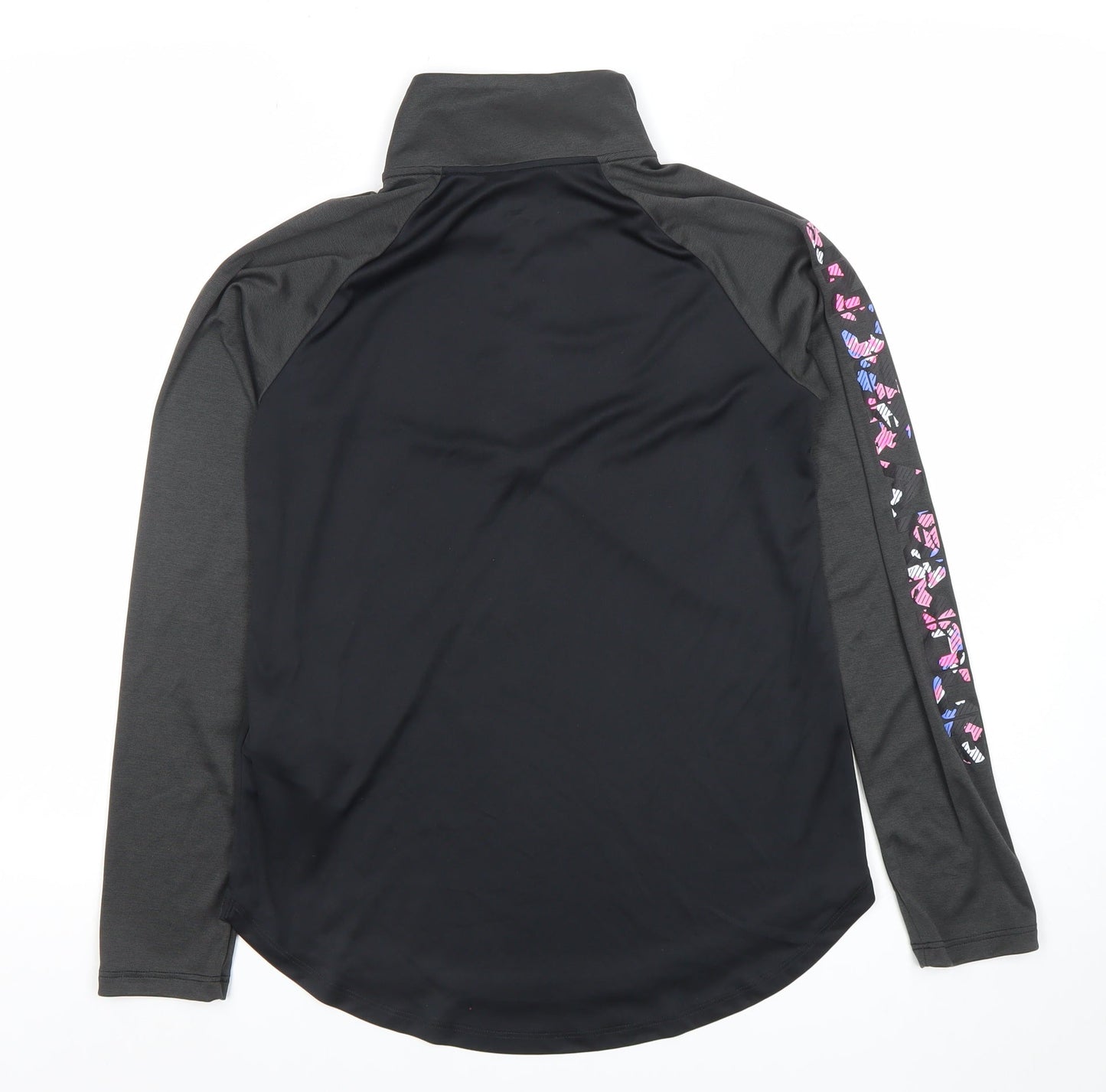 Under Armour Women's Black HeatGear 1/4 Zip Long Sleeve Top XL