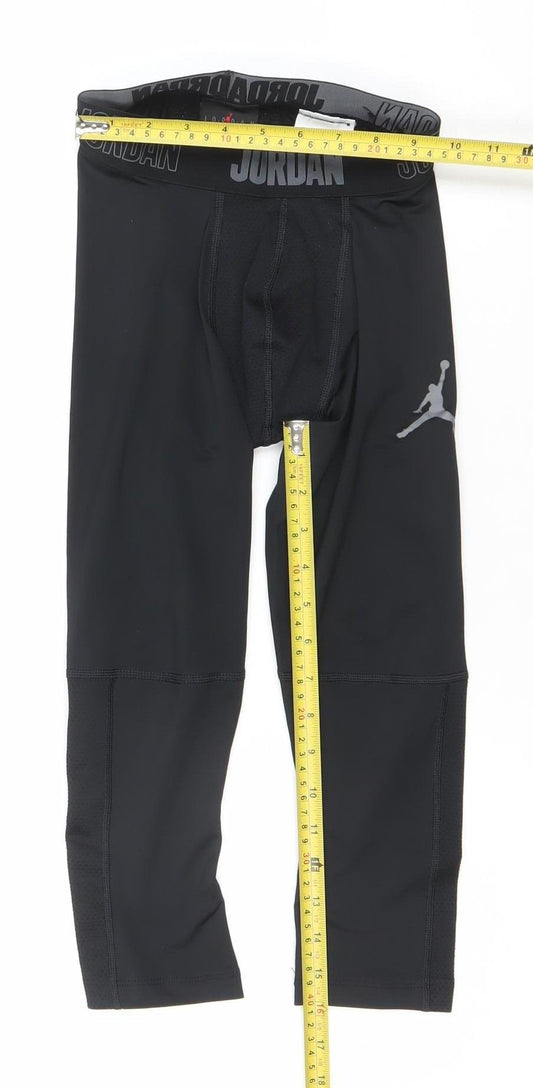 Jordan Boys Black XS Compression Dri-Fit Sports Leggings