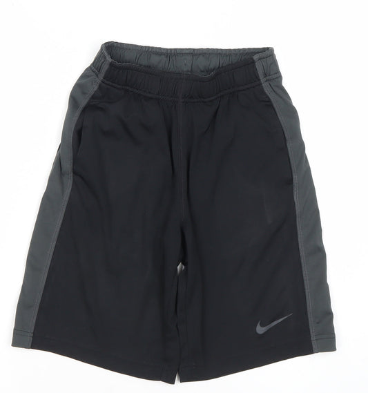 Nike Boys Black Dri-Fit Athletic Shorts Size S 8-10 Years Running Training