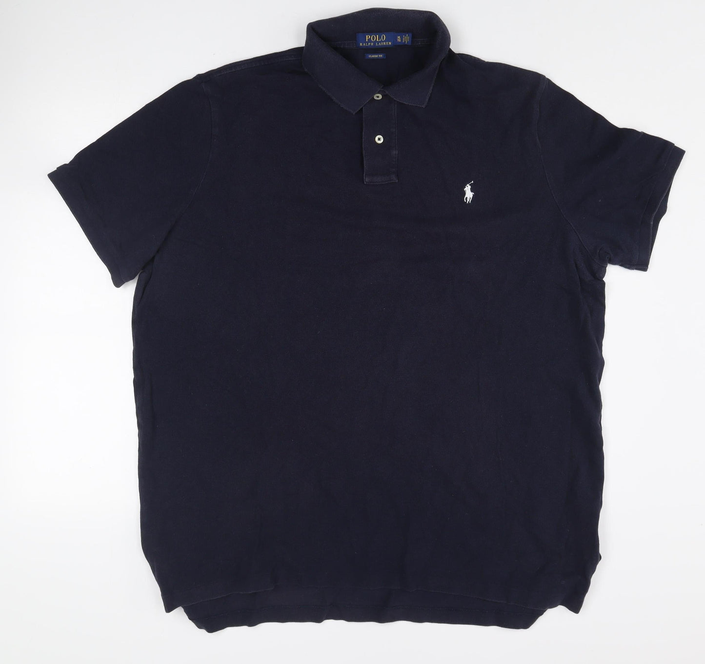 Ralph Lauren Men's Blue Classic Fit Cotton Polo Shirt XL