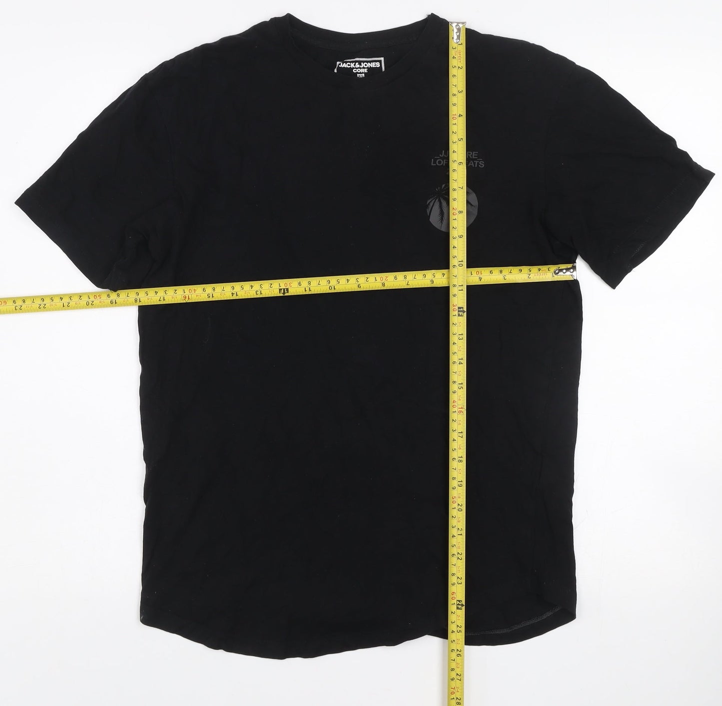 Jack & Jones Core Men's Black XS Graphic Print Cotton T-Shirt