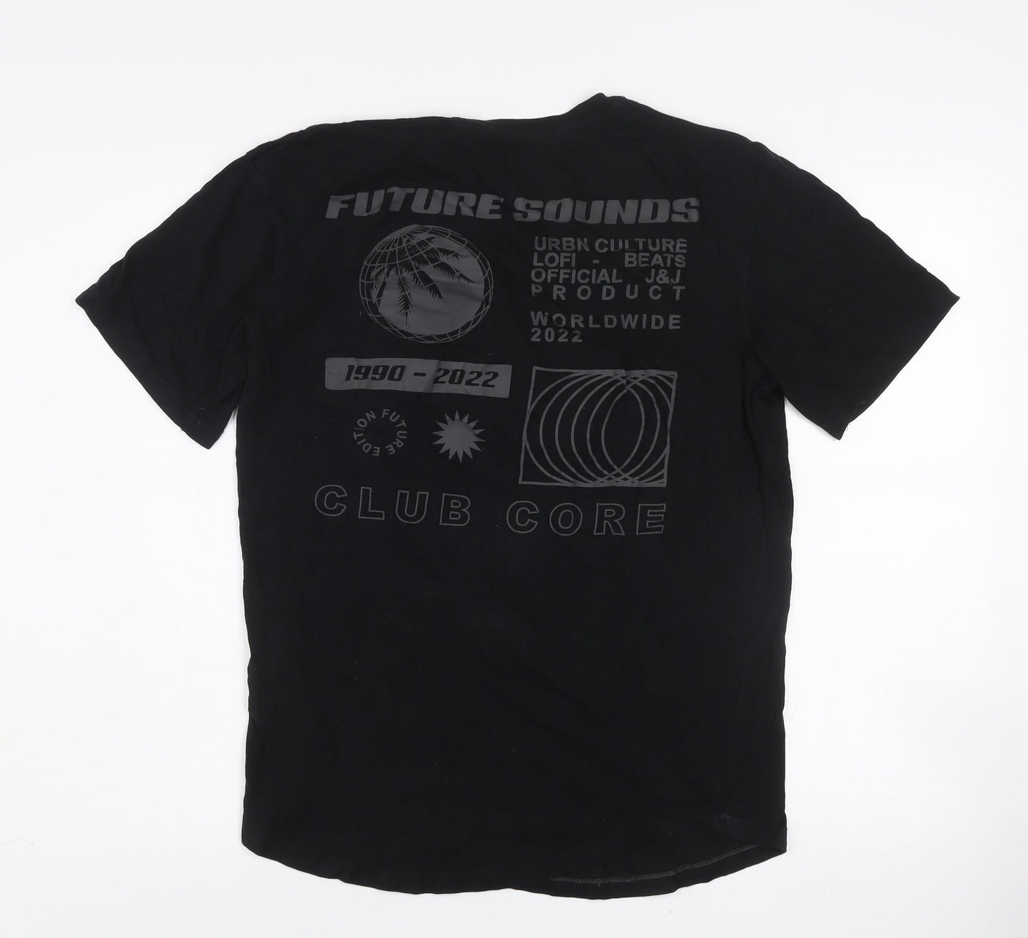 Jack & Jones Core Men's Black XS Graphic Print Cotton T-Shirt