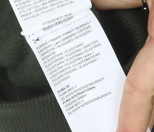 Puma Men's Green XL Pullover Hoodie Sweatshirt with Logo