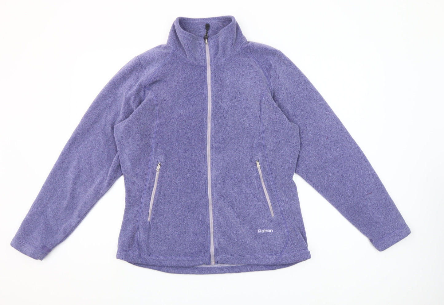 Rohan Womens Purple Fleece Full Zip Outdoor Jacket Size M