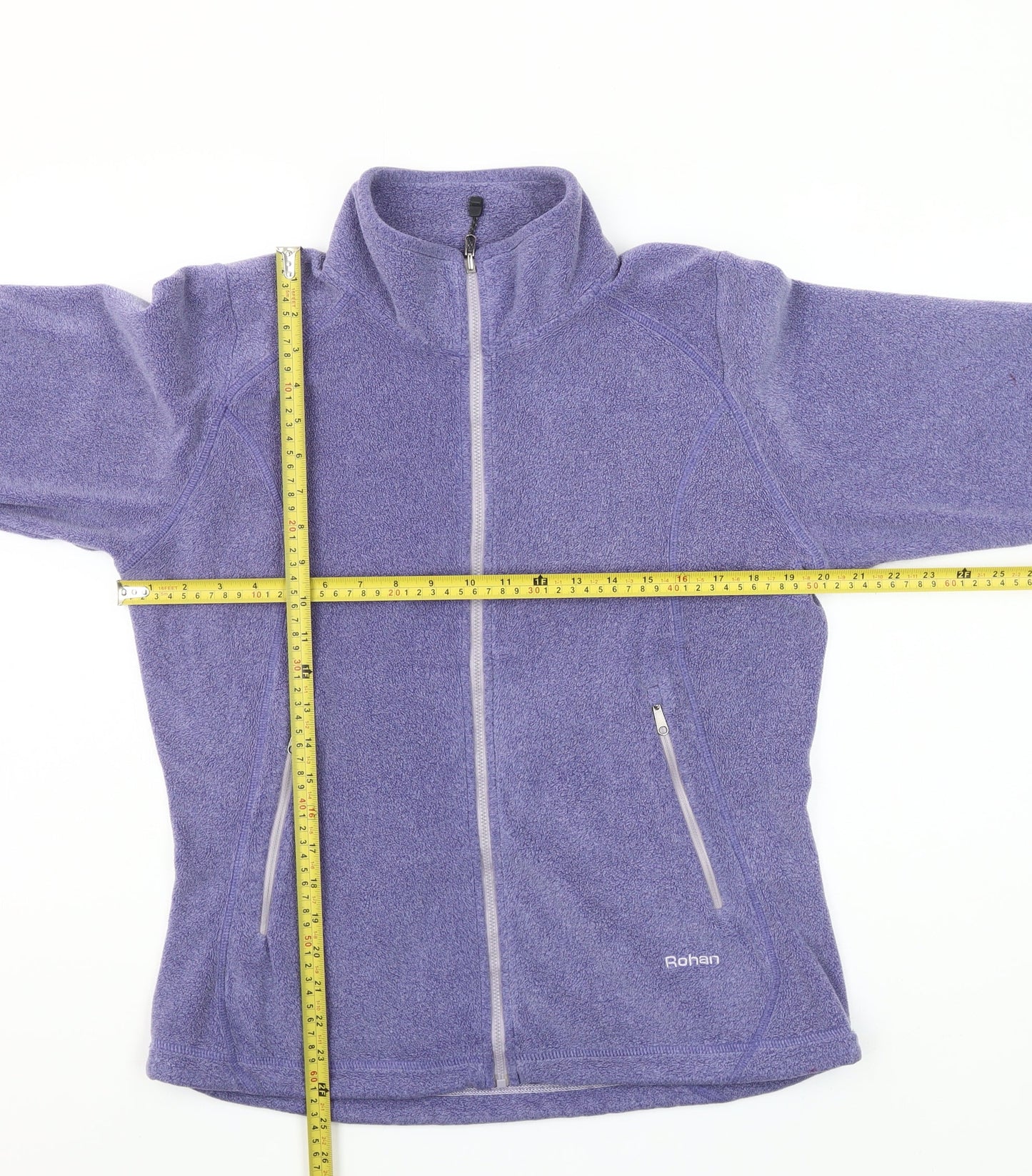 Rohan Womens Purple Fleece Full Zip Outdoor Jacket Size M